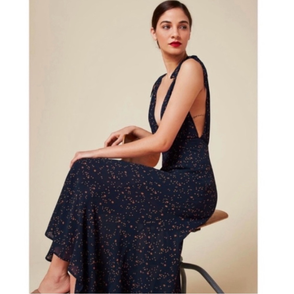 Reformation Adularia Star Print Celestial Dress